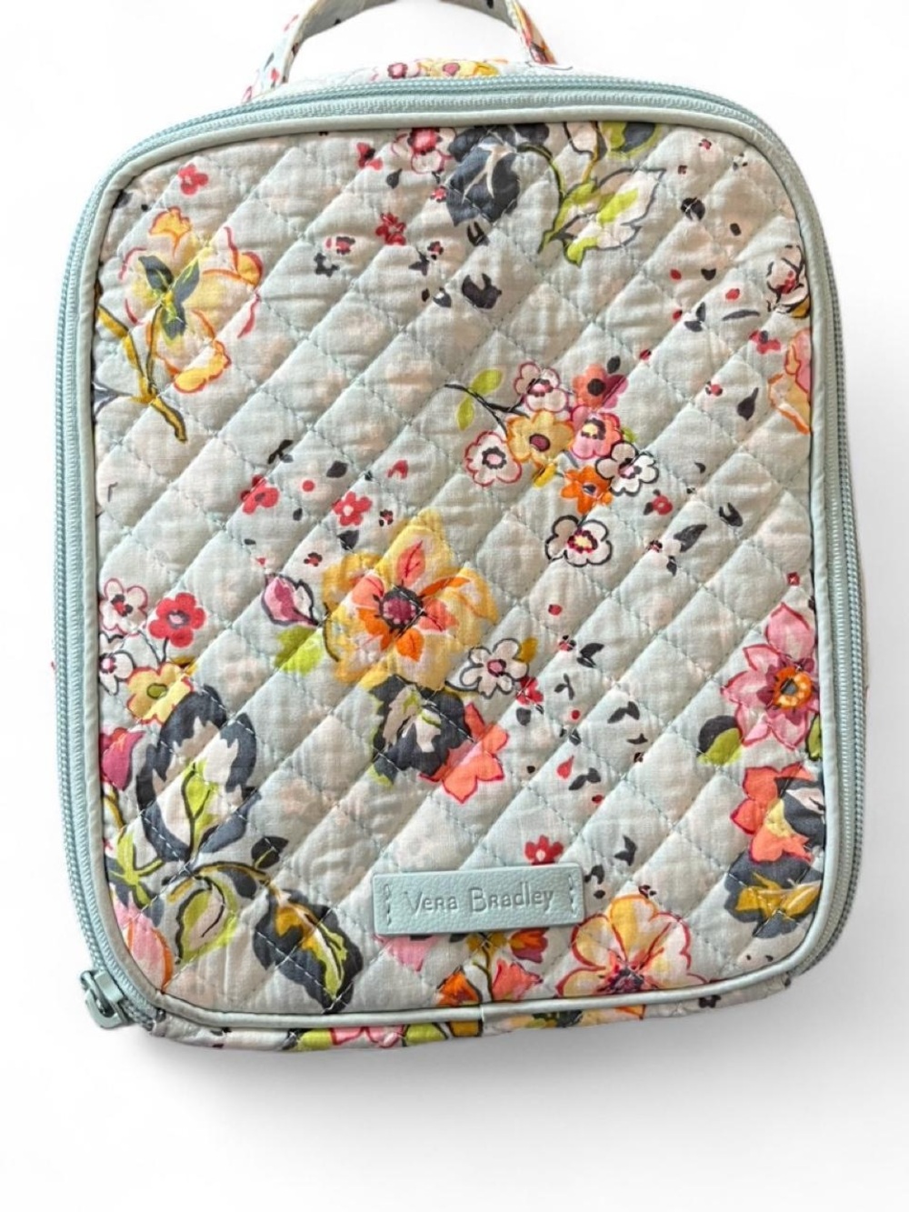 Vera Bradley Quilted Floral lunch box - Pastel Blue